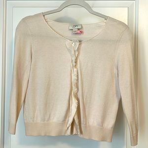 Ann Taylor Loft Cropped Cardigan